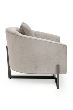 Bronze Cross Base Accent Chair | OROA Modern Forbis | Oroa.com