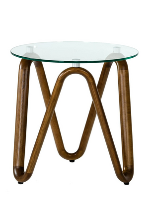 Glass Round End Table | OROA Modern Lassen | Oroa.com