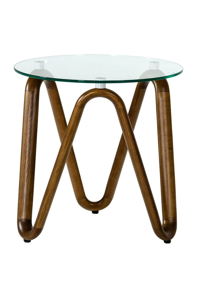 Glass Round End Table | OROA Modern Lassen | Oroa.com