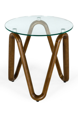 Glass Round End Table | OROA Modern Lassen | Oroa.com