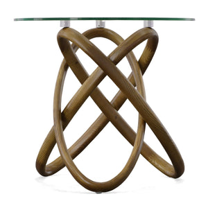 Interlocking Wood Base Side Table | OROA Modern Mason