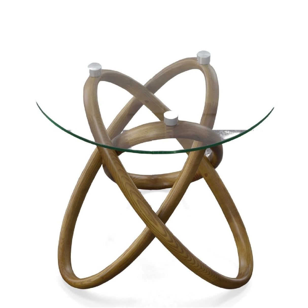 Interlocking Wood Base Side Table | OROA Modern Mason