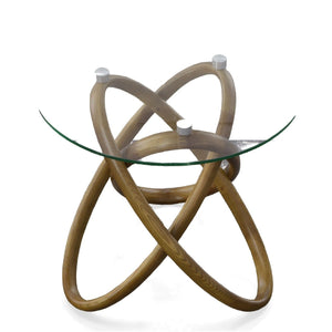 Interlocking Wood Base Side Table | OROA Modern Mason