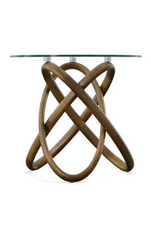 Interlocking Wood Base Side Table | OROA Modern Mason | Oroa.com