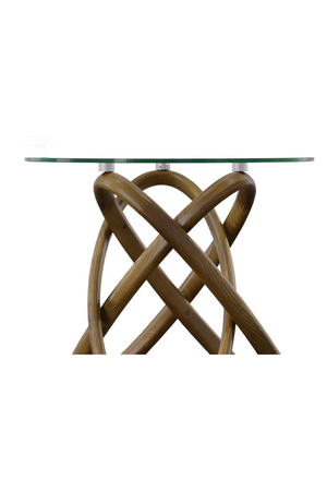 Interlocking Wood Base Side Table | OROA Modern Mason | Oroa.com