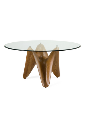 Round Tempered Glass Dining Table | OROA Modern Seguin | Oroa.com