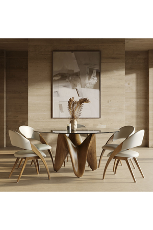 Round Tempered Glass Dining Table | OROA Modern Seguin | Oroa.com