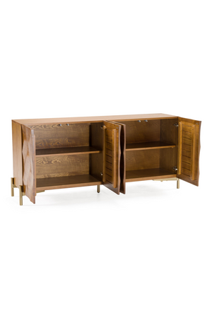 Ash Wood 4-Door Sideboard | OROA Modern Killeen | Oroa.com