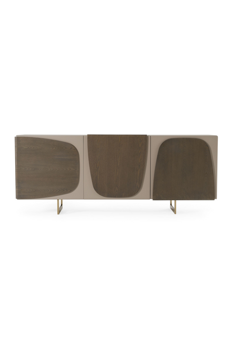 Gray Wooden 3-Door Sideboard | OROA Modern Wynetta | Oroa.com