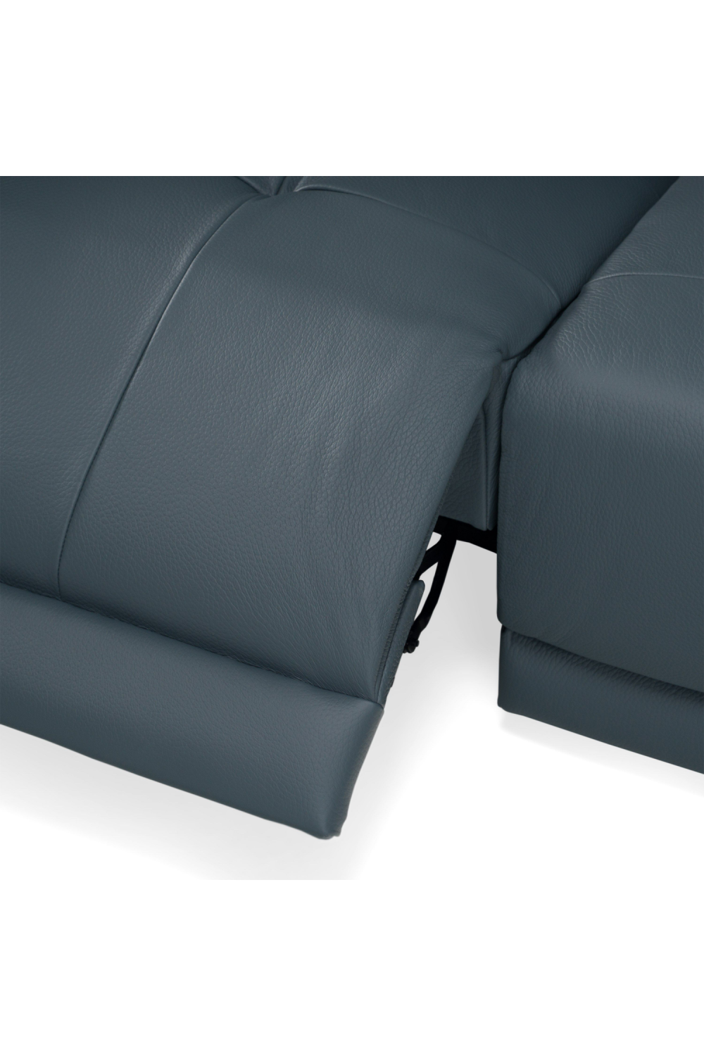 Blue Leather Recliner Sectional Sofa | OROA Modern Dalton | Oroa.com