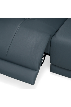 Blue Leather Recliner Sectional Sofa | OROA Modern Dalton | Oroa.com