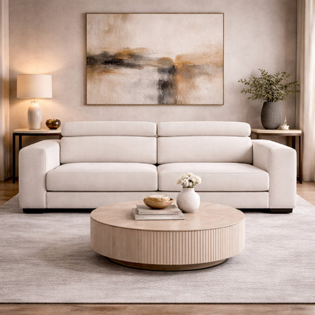   Cream Fabric Sofa Bed | Oroa.com