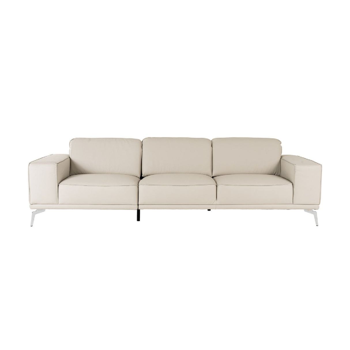   Gray Italian Leather Sofa | Oroa.com
