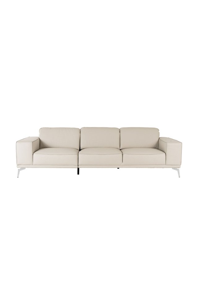 Gray Italian Leather Sofa | OROA Modern Soho | Oroa.com