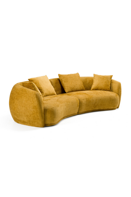 Yellow 4-Seater Sofa | OROA Modern Oakland | Oroa.com