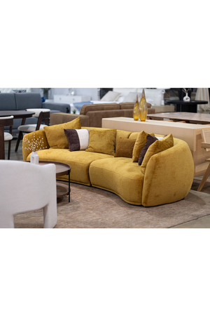 Yellow 4-Seater Sofa | OROA Modern Oakland | Oroa.com