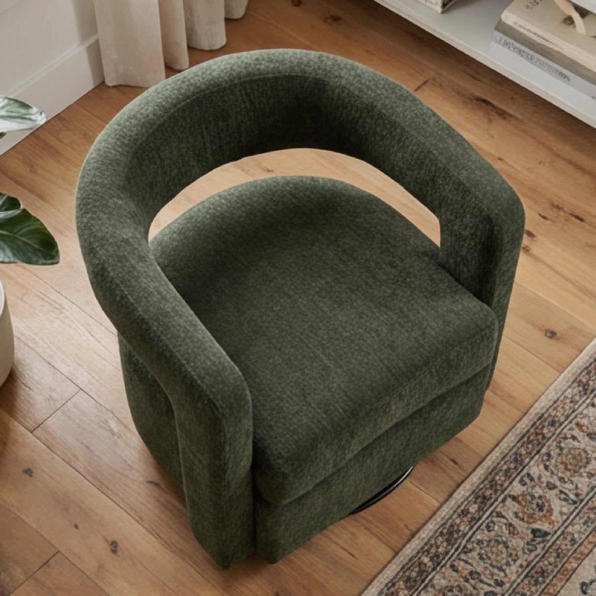   Green Swivel Accent Chair | Oroa.com