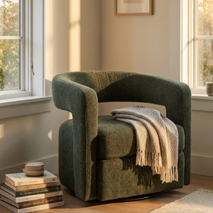   Green Swivel Accent Chair | Oroa.com