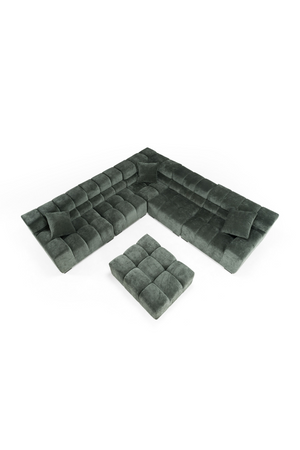Green Fabric Modular Sofa | OROA Modern Ludwig | Oroa.com