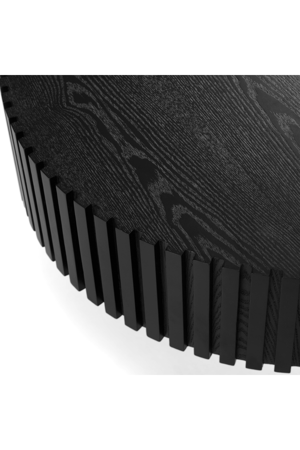 Ribbed Black Ash Coffee Tables (2) | OROA Modern Pierre | Oroa.com
