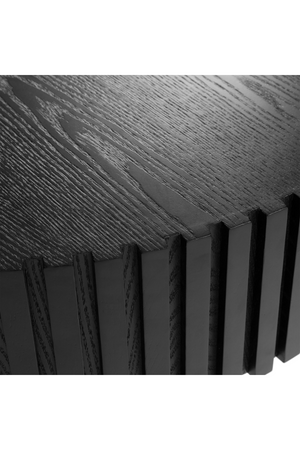Ribbed Black Ash Coffee Tables (2) | OROA Modern Pierre | Oroa.com