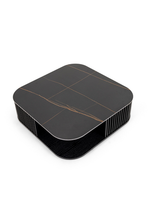 Black Ceramic Square Coffee Table | OROA Modern Chip | Oroa.com