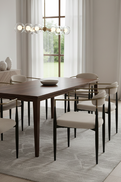 Gold-Armed Dining Chair | OROA Modern Buchtel | Oroa.com