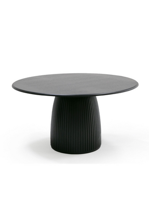 Black Oak Round Dining Table | OROA Modern Lander | Oroa.com