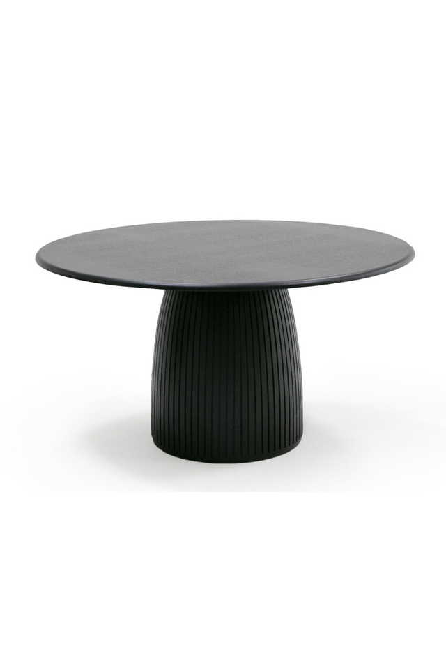 Black Oak Round Dining Table | OROA Modern Lander | Oroa.com