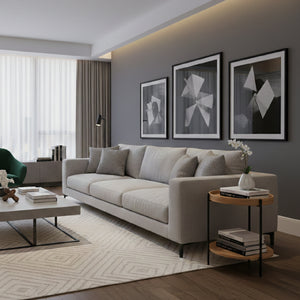   Round Wooden 2-Layer End Table | Oroa.com