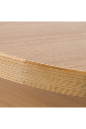 Round Wooden 2-Shelf Coffee Table | OROA Modern Savoy | Oroa.com