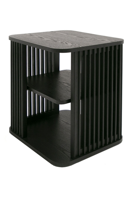 Slatted Black Ash End Table | OROA Modern Thayne | Oroa.com