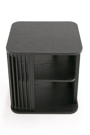 Slatted Black Ash End Table | OROA Modern Thayne | Oroa.com
