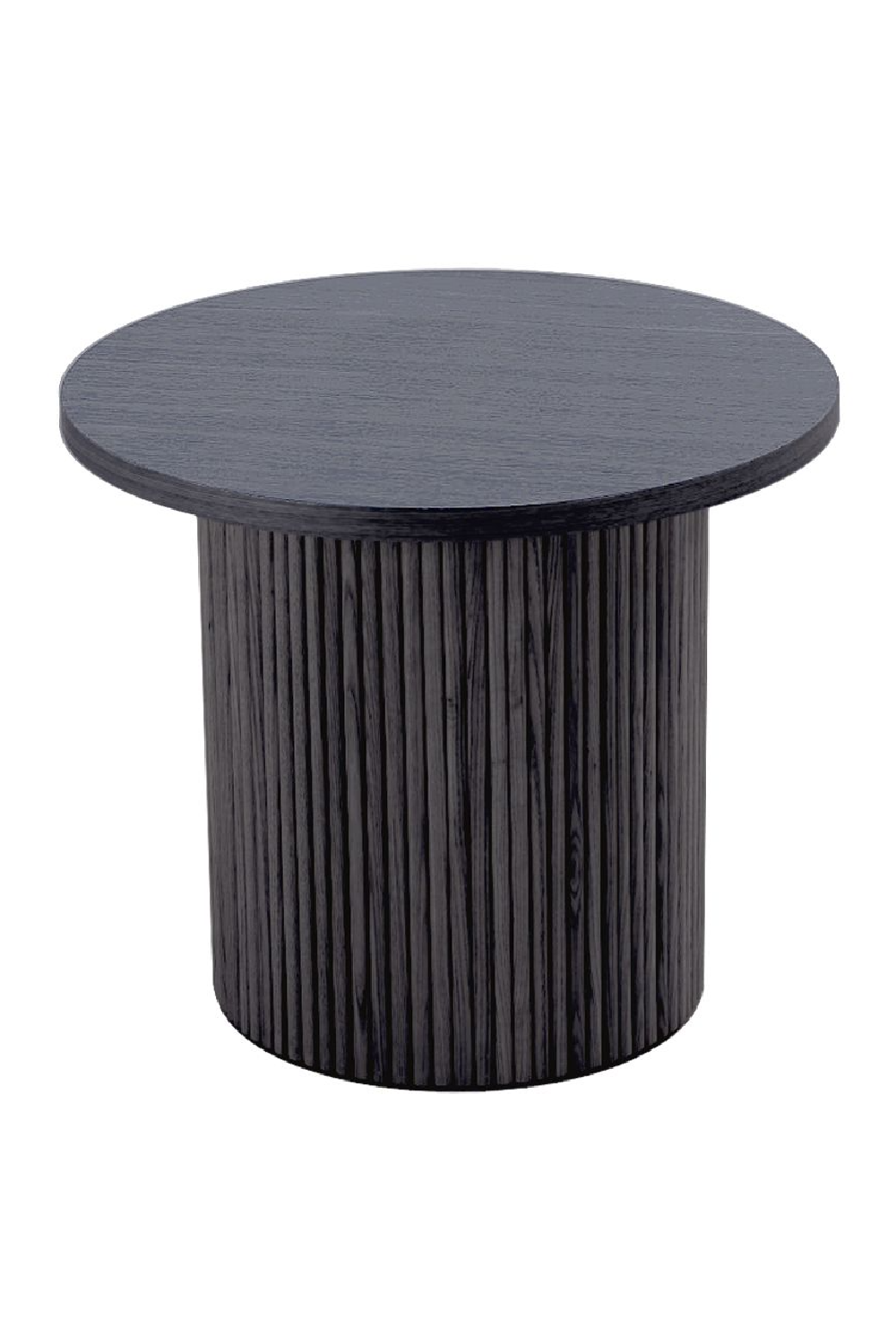Black Ash Round End Table | OROA Modern Rawlins | Oroa.com