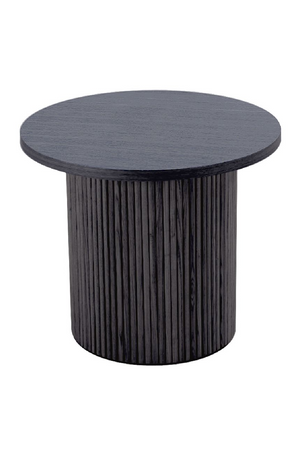 Black Ash Round End Table | OROA Modern Rawlins | Oroa.com