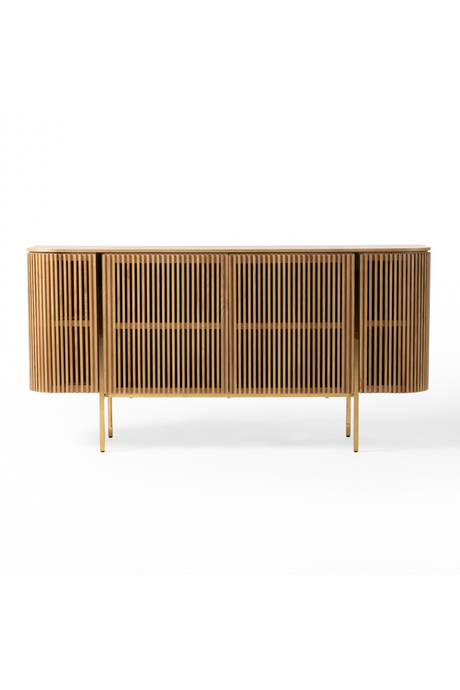 Slatted Natural Ash Sideboard | OROA Modern Sandy | Oroa.com