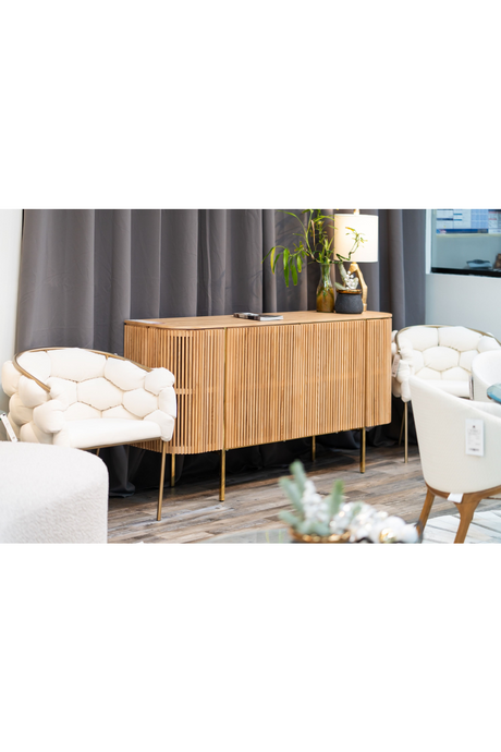 Slatted Natural Ash Sideboard | OROA Modern Sandy | Oroa.com