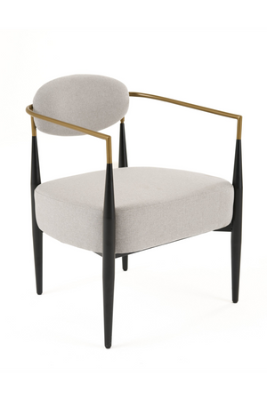 Gold-Armed Accent Chair | OROA Modern Liberty | Oroa.com