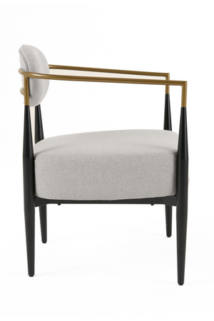 Gold-Armed Accent Chair | OROA Modern Liberty | Oroa.com