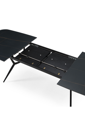 Black Ceramic Extendable Dining Table | OROA Modern Suzie | Oroa.com