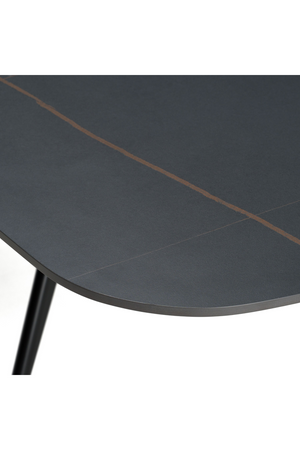 Black Ceramic Extendable Dining Table | OROA Modern Suzie | Oroa.com