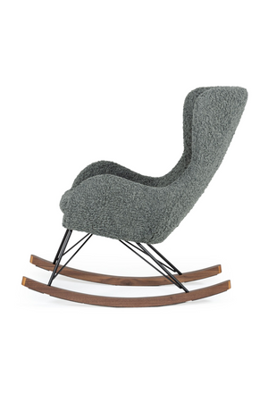 Gray Upholstered Rocking Chair | OROA Modern Ikard | Oroa.com