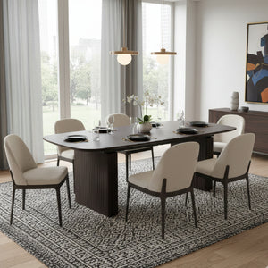   Smoked Oak Extendable Dining Table | Oroa.com