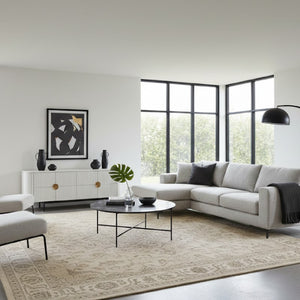 Black Ceramic Round Coffee Table | OROA Modern Hobart | Oroa.com