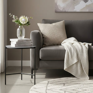   Black Ceramic End Table | Oroa.com