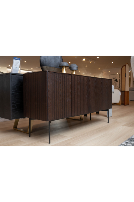 Slatted Smoked Ash Sideboard | OROA Modern Calhoun | Oroa.com