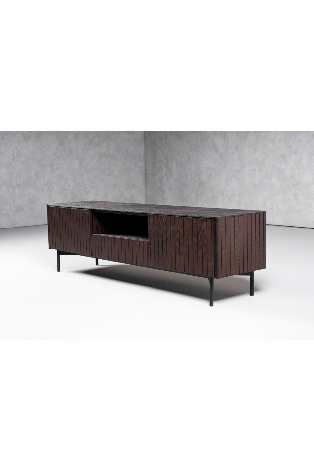 Smoked Ash TV Stand | OROA Modern Calhoun | Oroa.com