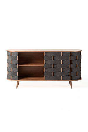 Gray Woven Fabric Sideboard | OROA Modern Sheridan | Oroa.com