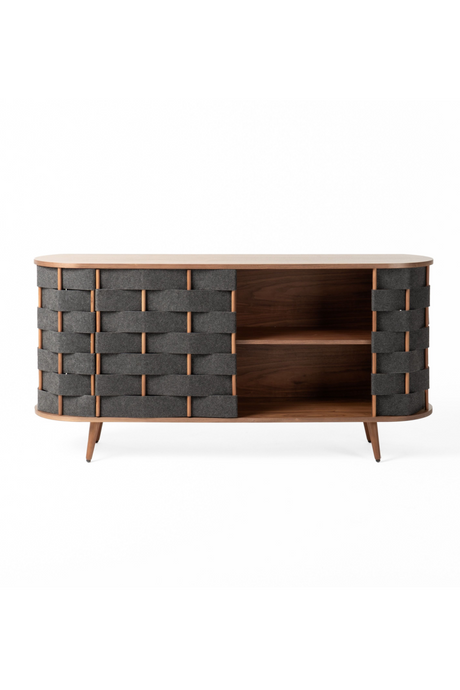 Gray Woven Fabric Sideboard | OROA Modern Sheridan | Oroa.com
