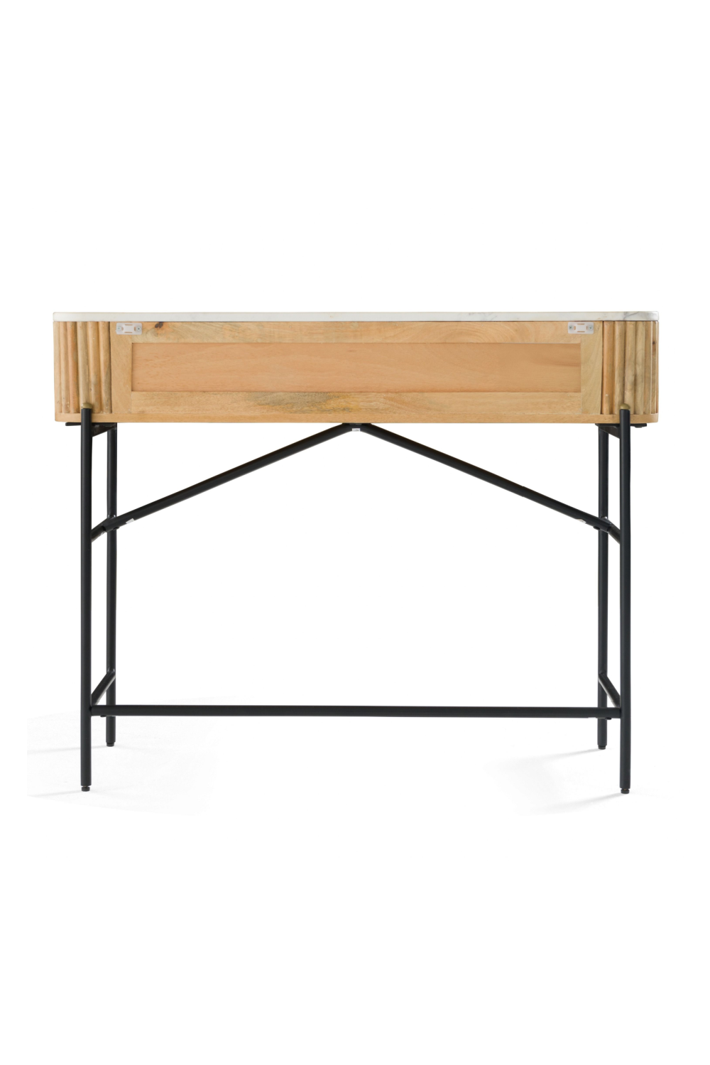 Varnished Mango Wood Vanity Table | OROA Modern Cambridge | Oroa.com
